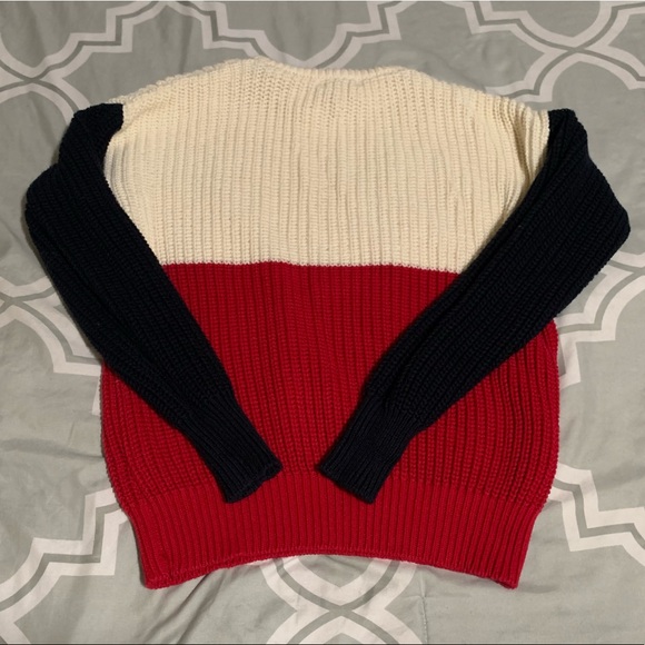 AMERICAN APPAREL FISHERMAN SWEATER COLOR BLOCK UNISEX - Picture 4 of 6